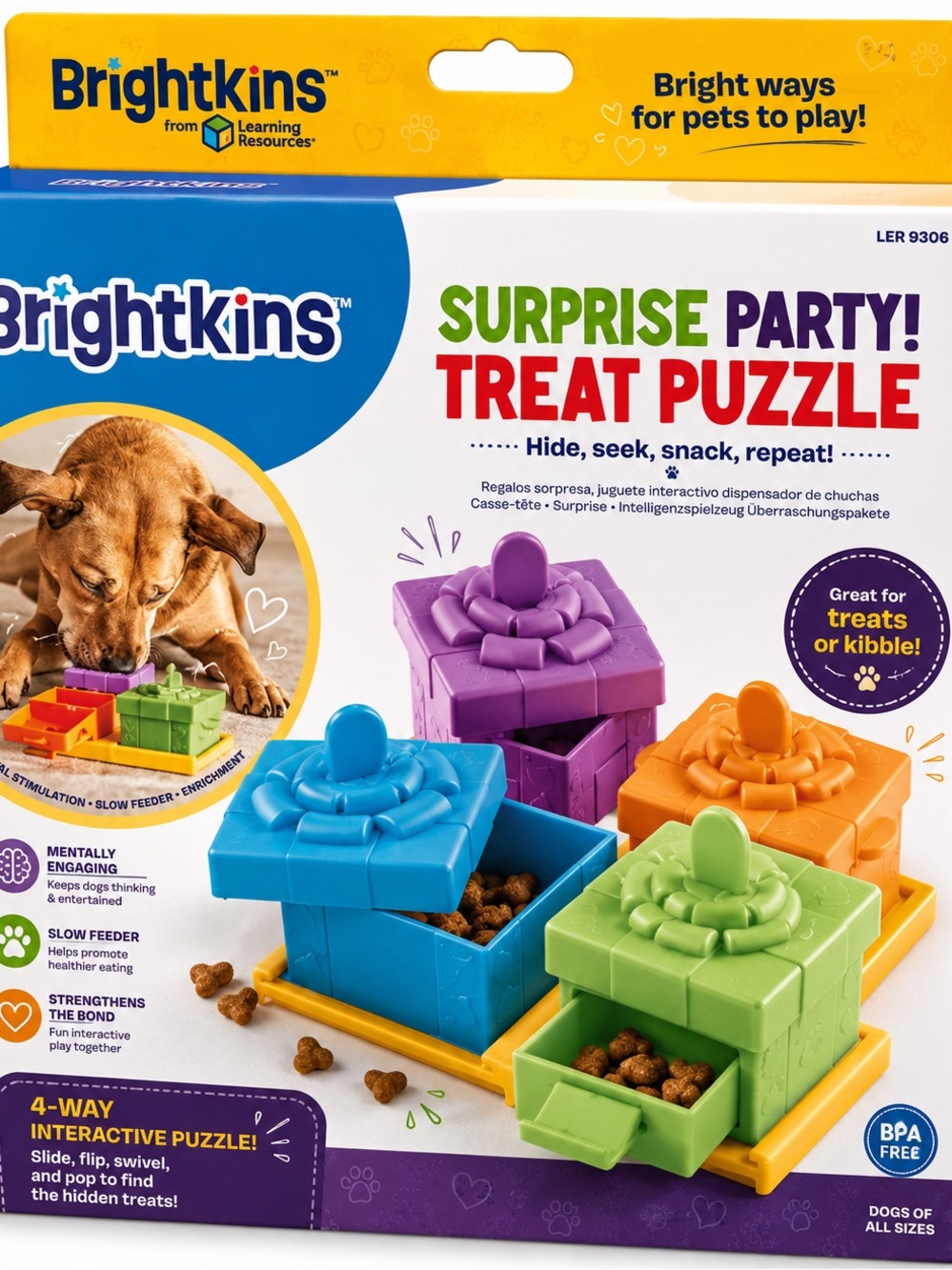 Brightkins Surprise Party Treat Puzzle - Purple, Blue, Green, Orange